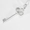 Collier TIFFANY - Clef couronne- Moyen Modèle - Collier et pendentif en or gris et diamants 58 Facettes DV26798-2