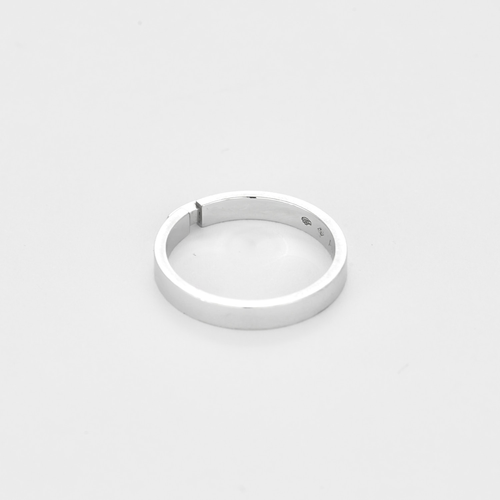 CHAUMET - Liens évidence - Bague en or blanc et émail bleu marine