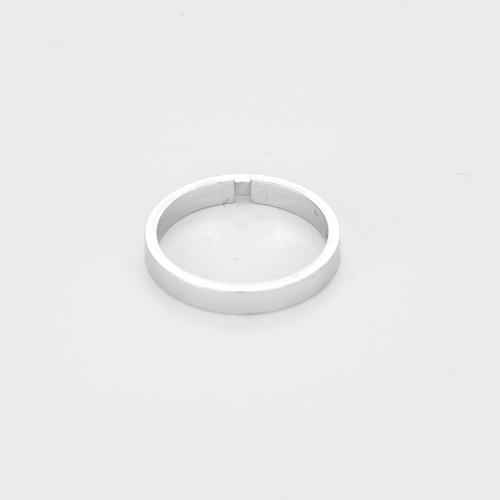 CHAUMET - Liens évidence - Bague en or blanc et émail bleu marine