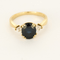 Bague 50,5 Bague en or jaune saphir et diamants 58 Facettes DV26220-4