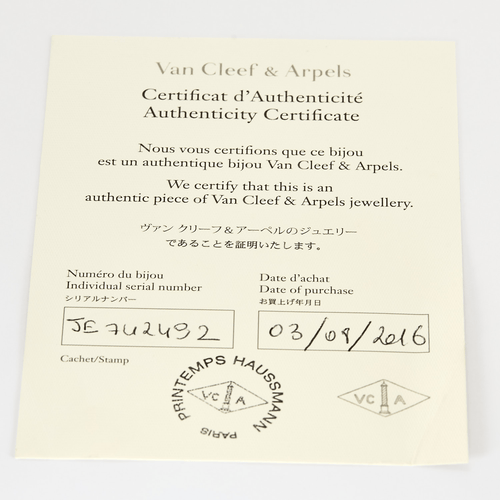 Collier Van Cleef & Arpels - Vintage Alhambra - Collier en or blanc et nacre. 58 Facettes DV26127-1