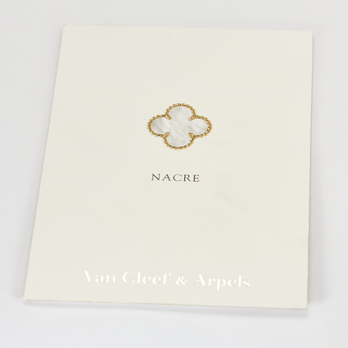 Collier Van Cleef & Arpels - Vintage Alhambra - Collier en or blanc et nacre. 58 Facettes DV26127-1