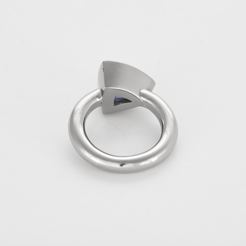 Bague 47,5 Bague en or blanc et Tanzanite 58 Facettes DV15938-9-475-5