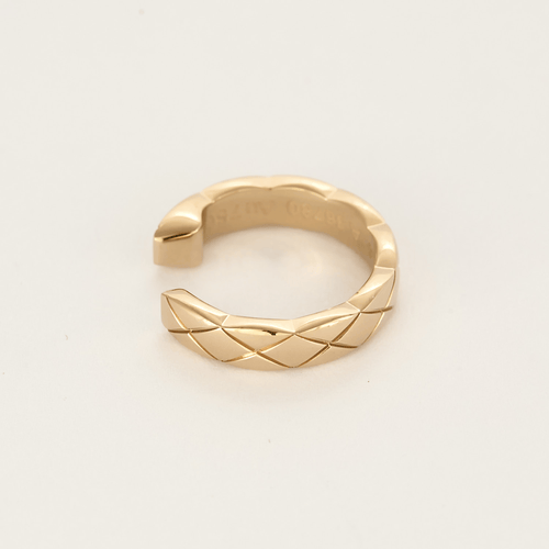 Boucles d'oreilles CHANEL - Coco Crush - Mono boucle d'oreille en or beige 58 Facettes DV27412-2