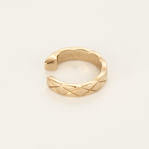 Boucles d'oreilles CHANEL - Coco Crush - Mono boucle d'oreille en or beige 58 Facettes DV27412-2