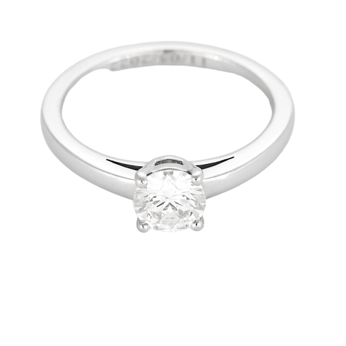 52.5 BULGARI - Bague Solitaire en platine et diamant 58 Facettes DV27071-1-525-6