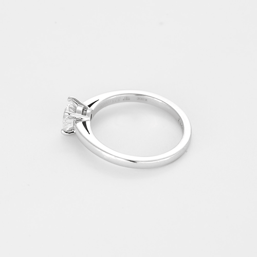 Bague 52,5 BULGARI - Bague Solitaire en platine et diamant 58 Facettes DV27071-1-525-6