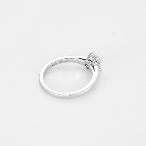 Bague 52,5 BULGARI - Bague Solitaire en platine et diamant 58 Facettes DV27071-1-525-6