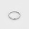 Bague 52 Alliance semi pavé en or blanc et diamants 58 Facettes DV27214-3-52-1