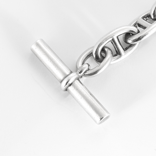 Bracelet HERMES - Bracelet "Chaîne d'Ancre" Grand Modèle en argent 58 Facettes DV26622-3