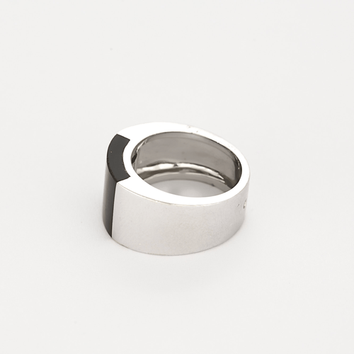 Bague 49 Artus Bertrand - Bague en or blanc et nacre 58 Facettes DV15938-13-49-2