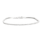 Bracelet Bracelet ligne en or gris et diamants 58 Facettes DV0315-17