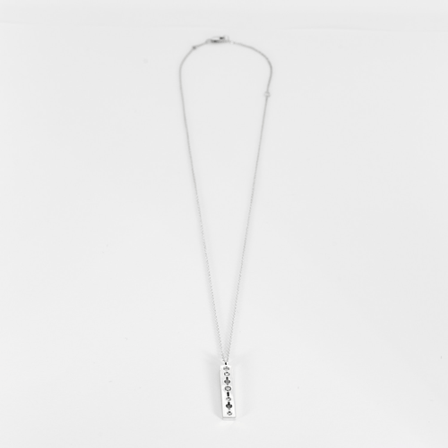 Collier DINH VAN - PULSE - Collier et Pendentif en or gris et diamants 58 Facettes DV23227-3