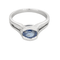 Bague 53 Bague en or gris, saphir et diamants 58 Facettes DV5390-16-53-2