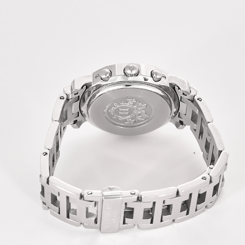 Montre Hermès - Clipper Chrono - Montre en acier à boitier rond et à mouvement quartz 58 Facettes DV11451-20