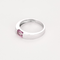 Bague 50 Bague en or gris et saphirs rose 58 Facettes DV0290-3