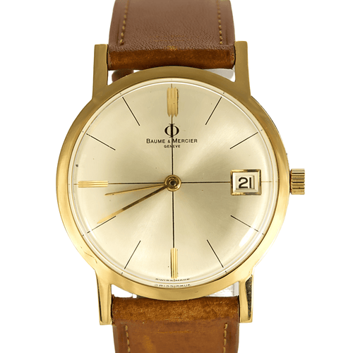 Montre Baume et Mercier - Eterna Matic - Montre en acier plaqué or à boitier rond à mouvement automatique 58 Facettes DV24831-1