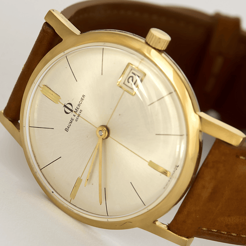 Montre Baume et Mercier - Eterna Matic - Montre en acier plaqué or à boitier rond à mouvement automatique 58 Facettes DV24831-1