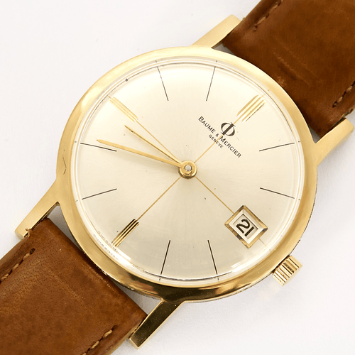 Montre Baume et Mercier - Eterna Matic - Montre en acier plaqué or à boitier rond à mouvement automatique 58 Facettes DV24831-1