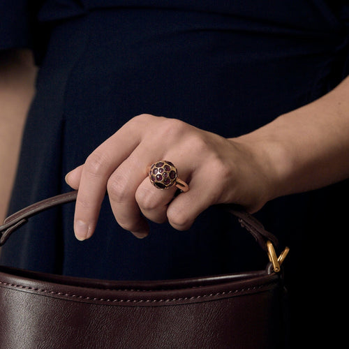 Pomellato - Harem - Bague en or rose et tourmaline rose