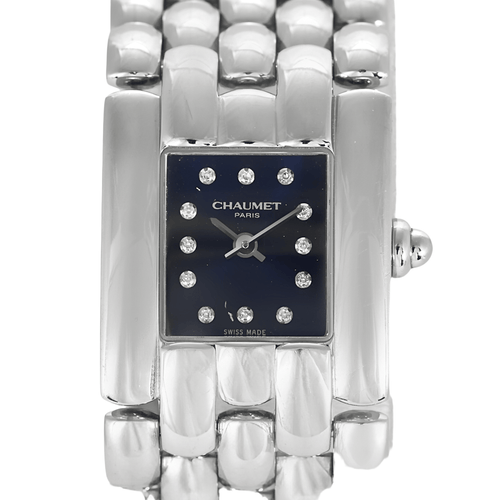 Montre CHAUMET - Khésis - Montre de dame en acier à boitier carré et mouvement quartz 58 Facettes DV26892-1