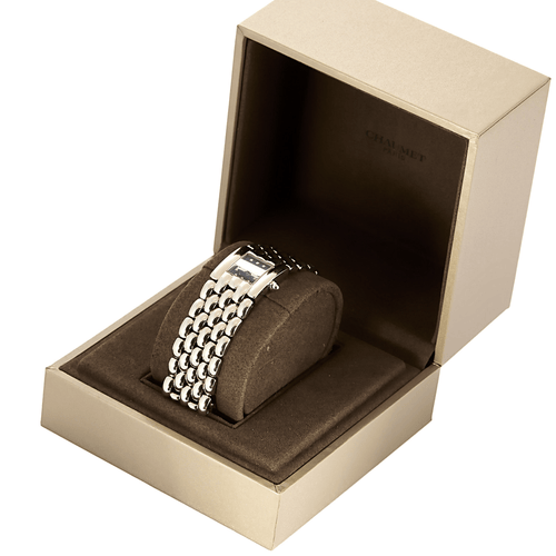 Montre CHAUMET - Khésis - Montre de dame en acier à boitier carré et mouvement quartz 58 Facettes DV26892-1