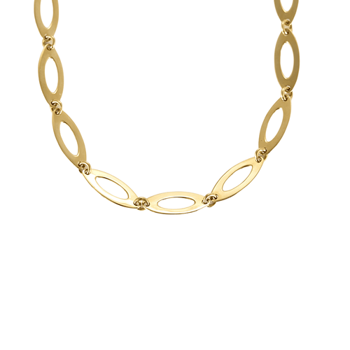 Collier Charmant Collier en or jaune à maillons losangiques 58 Facettes DDV26346-3