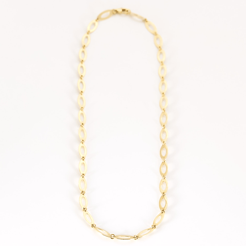 Collier Charmant Collier en or jaune à maillons losangiques 58 Facettes DDV26346-3