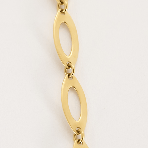 Collier Charmant Collier en or jaune à maillons losangiques 58 Facettes DDV26346-3