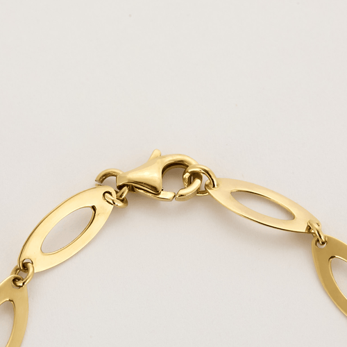 Collier Charmant Collier en or jaune à maillons losangiques 58 Facettes DDV26346-3