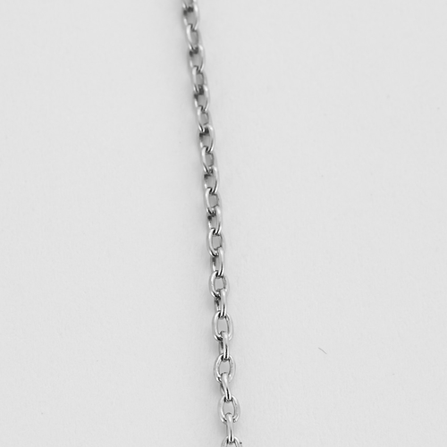 Collier Collier en or gris, platine et trois diamants. 58 Facettes DV25505-8