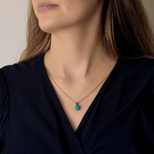 Collier POMELLATO - Capri - Collier en or rose, turquoise et rubis 58 Facettes DV26635-4