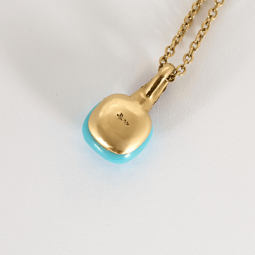 Collier POMELLATO - Capri - Collier en or rose, turquoise et rubis 58 Facettes DV26635-4