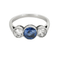 Bague Bague en or gris, platine,  saphir et diamants 58 Facettes DV25505-5