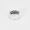 Bague 47 Bague en or gris, platine,  saphir et diamants 58 Facettes DV25505-5