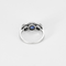 Bague 47 Bague en or gris, platine,  saphir et diamants 58 Facettes DV25505-5