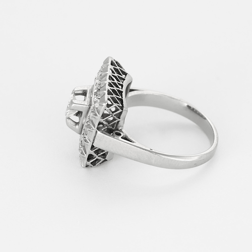 Bague 50 Bague en or blanc, platine et diamants 58 Facettes DV27468-72-50-1