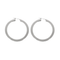 Boucles d'oreilles Paire de créole contemporaine en or gris 58 Facettes DV12008-1