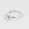 Bague 48,5 Solitaire en or blanc et diamants 58 Facettes DV26848-18-485-5