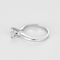 Bague 48,5 Solitaire en or blanc et diamants 58 Facettes DV26848-18-485-5