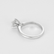Bague 48,5 Solitaire en or blanc et diamants 58 Facettes DV26848-18-485-5