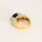 Bague 50 O.J.Perrin - Bague en or jaune , saphir ceylan 7 carats environ et diamants 58 Facettes DV24635-1