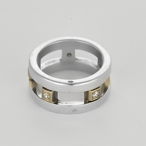 Bague 53 Hermès - Icare - Bague en argent, or jaune, diamants 58 Facettes DV22972-49-53-2