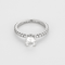 Bague 48 Bague Solitaire en or blanc et diamants 58 Facettes DV27085-1-48-2