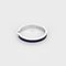 Bague CHAUMET - Lien Evidence - Alliance en or gris, émail bleu et diamants 58 Facettes DV27402-1