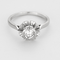 Bague 56,5 Bague Solitaire en or gris et diamants 58 Facettes DV27468-39-565-4