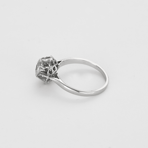 Bague 56,5 Bague Solitaire en or gris et diamants 58 Facettes DV27468-39-565-4
