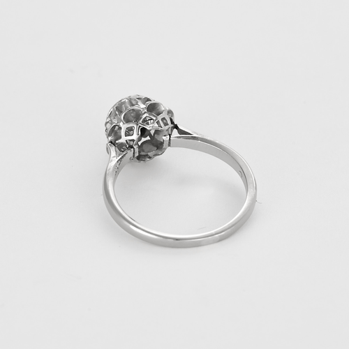 Bague 56,5 Bague Solitaire en or gris et diamants 58 Facettes DV27468-39-565-4