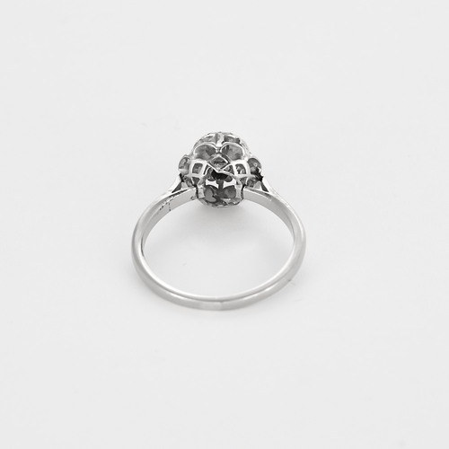 Bague 56,5 Bague Solitaire en or gris et diamants 58 Facettes DV27468-39-565-4