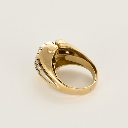 Bague 57 Bague en or rose, or gris, diamants en chute 58 Facettes DV27468-36-57-3